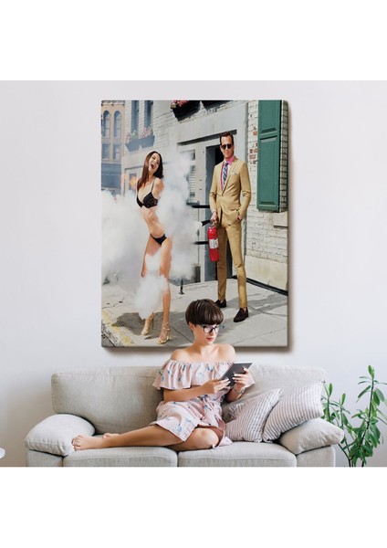 Kadına Tüp Ile Müdahele Eden Adam TABLO-7755