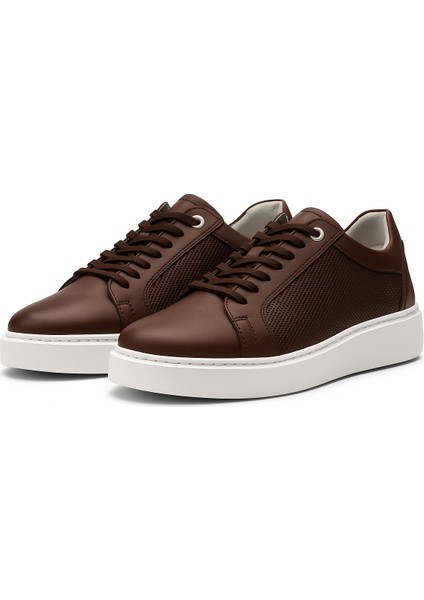 GE0065-7 Hakiki Deri Lazerli Hafif Eva Taban Koku Yapmaz Erkek Sneaker Ayakkabı modelleri