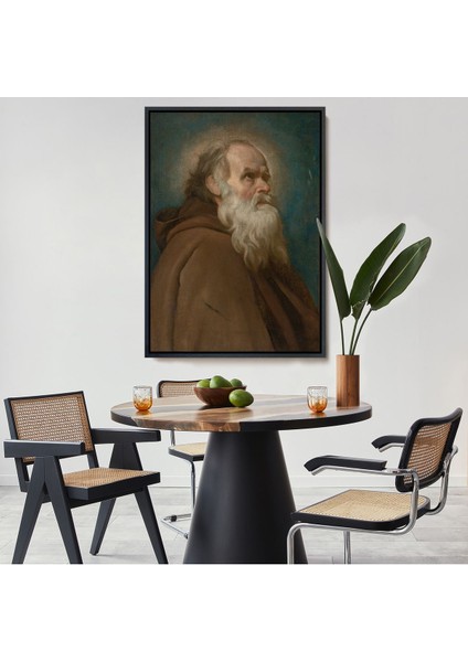 Çerçeveli Diego Velázquez - San Antonio Abad Başhahip TABLOSU-7385