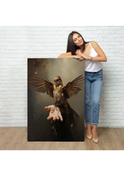 Eldeki Serçe Kuşu TABLOSU-7883 fiyatları