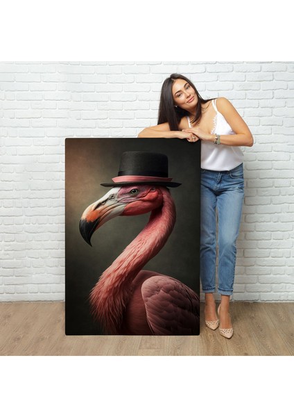 Şapkalı Pembe Filamingo TABLOSU-7930 fiyatları