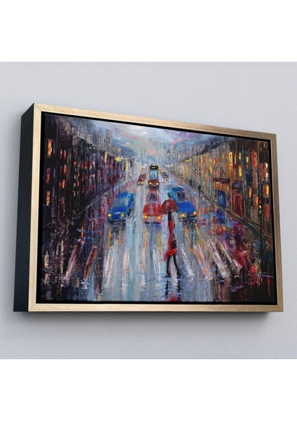 Çerçeveli Yağlı Boya Görünümlü Modern Kanvas Duvar Tablosu, TABLO-1197