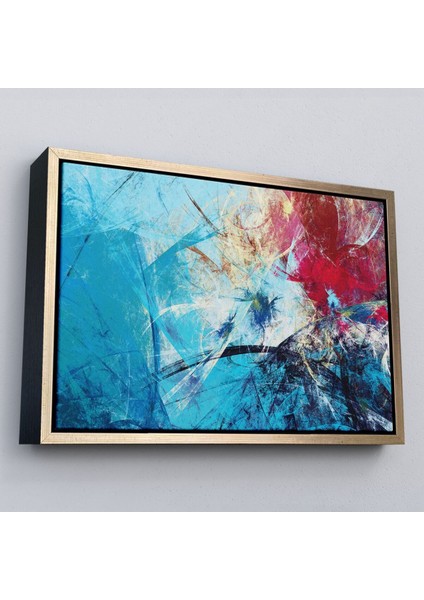 Çerçeveli Soyut Yağlıboya Görünüm Dekoratif Kanvas Duvar TABLO-3502 fiyatları