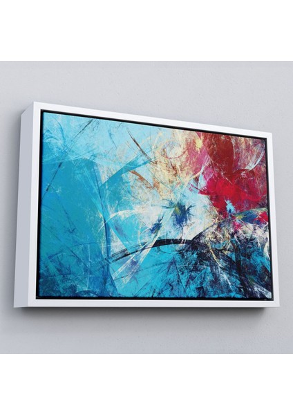 Çerçeveli Soyut Yağlıboya Görünüm Dekoratif Kanvas Duvar TABLO-3502 fırsatları