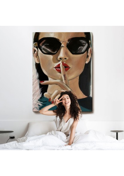 Şişşt Yapan Güzel Kadın TABLOSU-7953