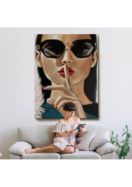Şişşt Yapan Güzel Kadın TABLOSU-7953