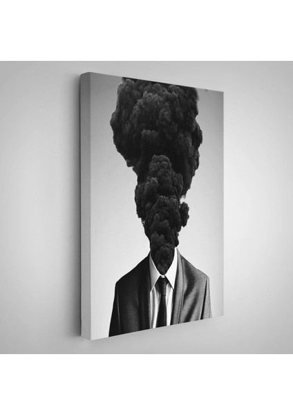 Kafasından Kara Duman Çıkan Adam TABLOSU-7926