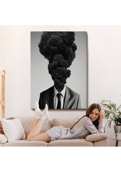 Kafasından Kara Duman Çıkan Adam TABLOSU-7926