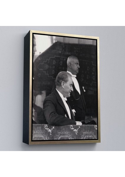 Çerçeveli Mustafa Kemal Atatürk Duvar Tablosu -6052