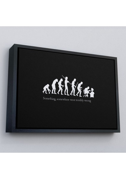 Çerçeveli Bir Yerde Bir Şey Çok Yanlış Gitti Kanvas Duvar TABLOSU-5410 fırsatları