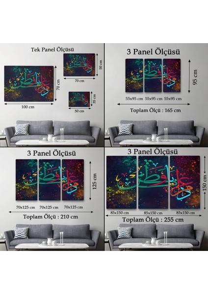 Modern Dini Dekoratif Kanvas TABLO-3375