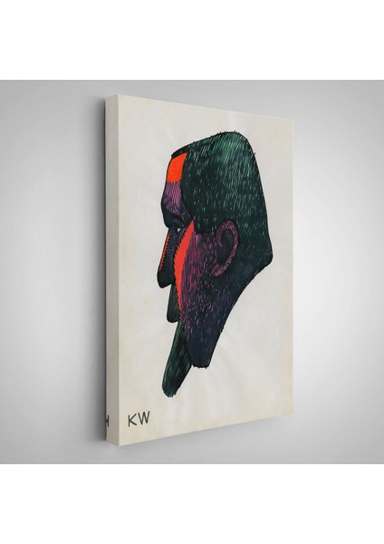Karl Wiener -Soyut Baş TABLOSU-7336