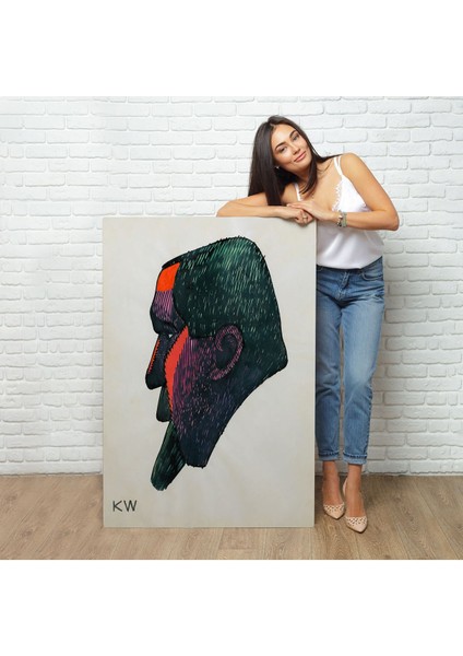 Karl Wiener -Soyut Baş TABLOSU-7336 fiyatları