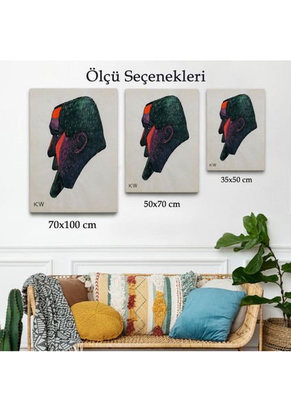 Karl Wiener -Soyut Baş TABLOSU-7336 modelleri