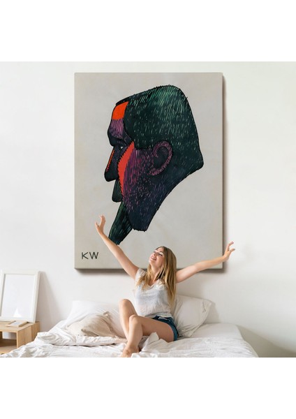 Karl Wiener -Soyut Baş TABLOSU-7336 indirimleri