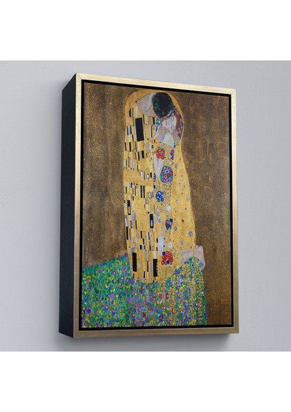Çerçeveli Gustav Klimt'in Öpücüğü Tablo - The Kiss By Gustav KLIMT-7432 fiyatları