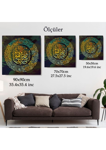 Biz Sana Apaçık Bir Fetih Ihsan Ettik, Yazılı Dekoratif Kanvas Tablo -3379 indirimleri