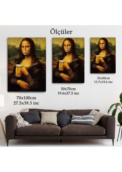 Mona Lisa Kanvas Tablo, Olağandışı Mona Lisa Kanvas TABLO-5219