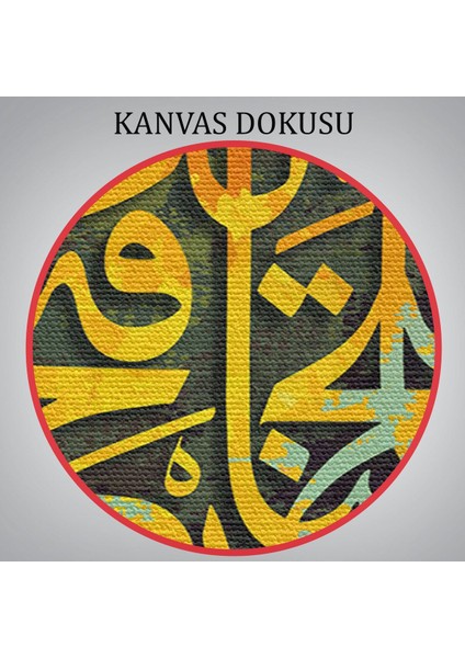 Biz Sana Apaçık Bir Fetih Ihsan Ettik, Yazılı Dekoratif Kanvas Tablo -3379
