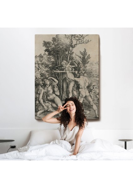 Albrecht Dürer - Herkül Yol Ayrımında Tablo - Hercules At The CROSSROADS-7326