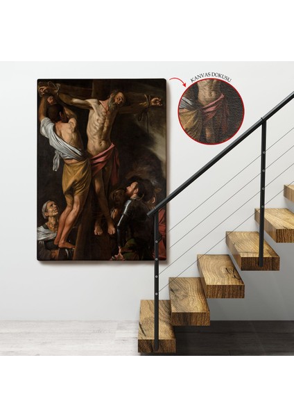 Caravaggio - Aziz Andrew'un Çarmıha Gerilmesi Tablo - The Crucifixion Of Saint ANDREW-7424 fırsatları
