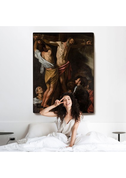 Caravaggio - Aziz Andrew'un Çarmıha Gerilmesi Tablo - The Crucifixion Of Saint ANDREW-7424