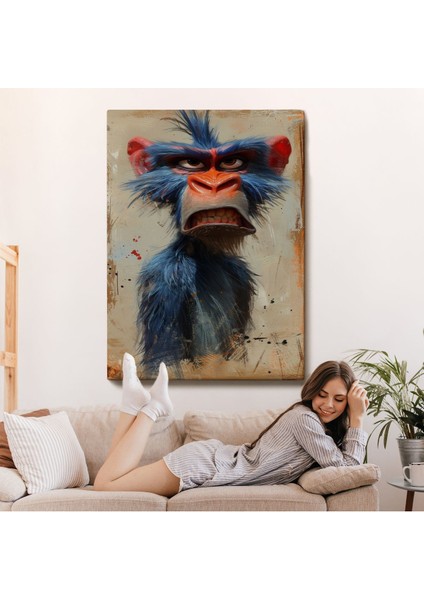 Sinirli Maymun TABLOSU-7905
