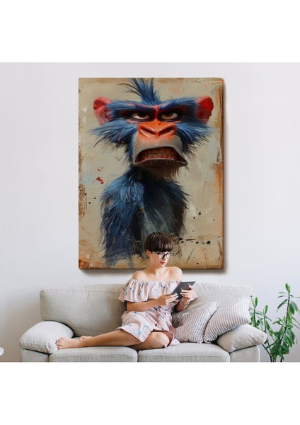 Sinirli Maymun TABLOSU-7905