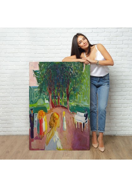 Edvard Munch - Parkta Flört TABLOSU-7303 fiyatları
