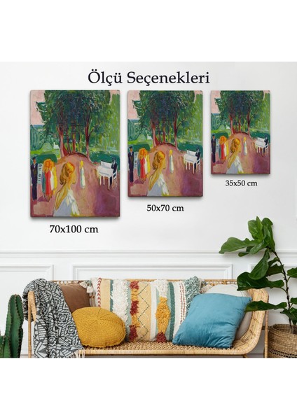 Edvard Munch - Parkta Flört TABLOSU-7303 modelleri