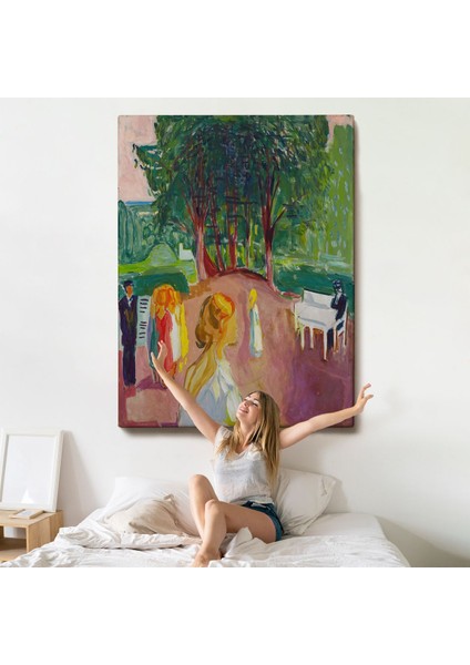 Edvard Munch - Parkta Flört TABLOSU-7303 indirimleri