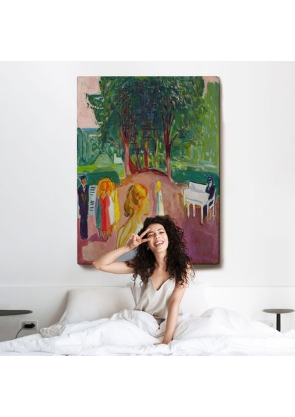 Edvard Munch - Parkta Flört TABLOSU-7303
