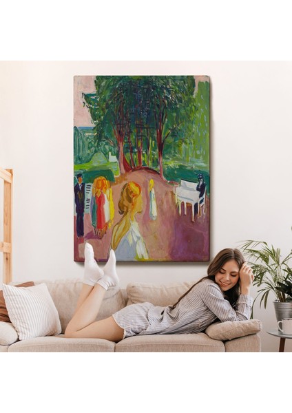 Edvard Munch - Parkta Flört TABLOSU-7303