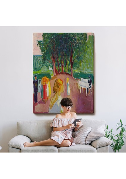 Edvard Munch - Parkta Flört TABLOSU-7303