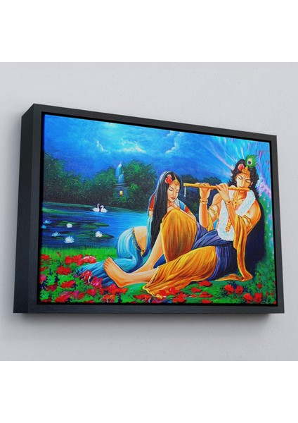 Çerçeveli Hindistanlı Aşıklar Dekoratif Duvar TABLOSU-3472 modelleri