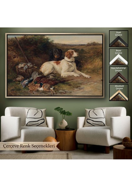 Çerçeveli Av Köpekleri TABLOSU-7019