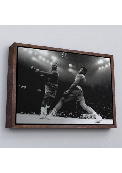 Çerçeveli Muhammed Ali-Joe Frazier Tablosu, Spor Salonu Motivasyon TABLOSU-5089