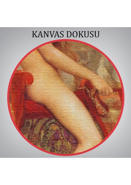 Lady Godiva Tablosu - At Üstünde Çıplak KADIN-6583