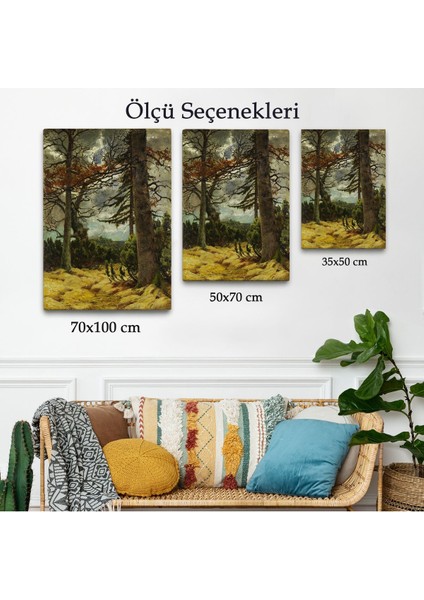 Franz Marc - Ilkbaharda Meşe Ağaçları TABLO-7287 modelleri