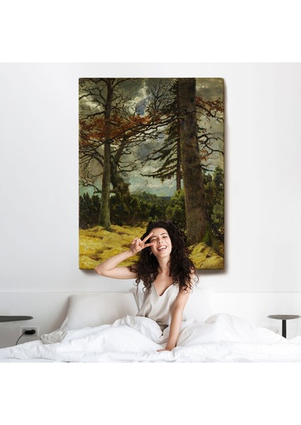 Franz Marc - Ilkbaharda Meşe Ağaçları TABLO-7287