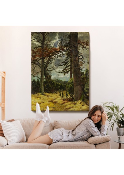 Franz Marc - Ilkbaharda Meşe Ağaçları TABLO-7287