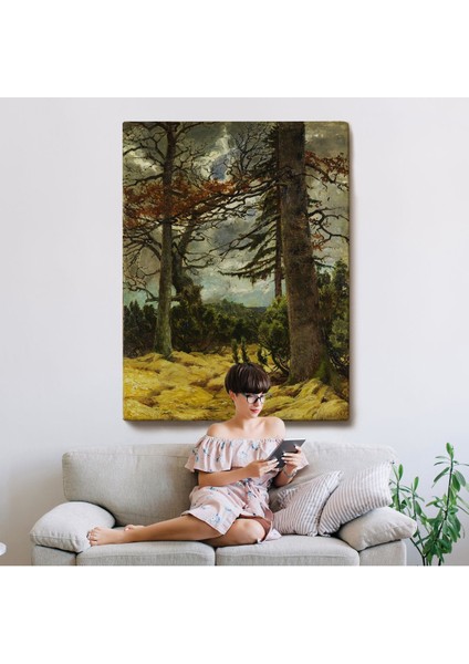 Franz Marc - Ilkbaharda Meşe Ağaçları TABLO-7287