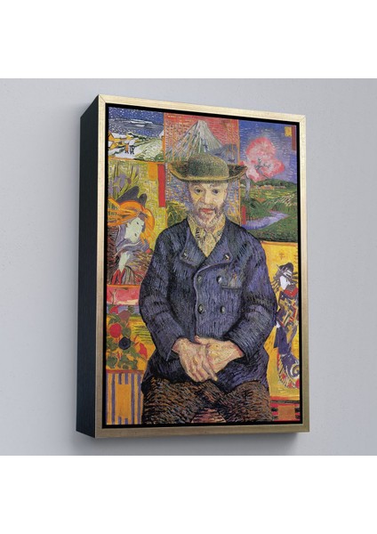 Çerçeveli Vincent Van Gogh - Père Tanguy’un Portresi TABLO-7459 modelleri