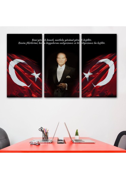 Beni Görmek Demek, Mutlaka Yüzümü Görmek Demek Değilidir Yazılı Atatürk TABLOSU-5075 modelleri