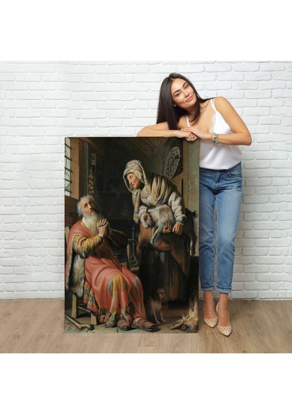 Rembrandt - Tobit ve Anna Çocuk Ile Birlikte TABLO-7439 fiyatları