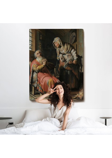 Rembrandt - Tobit ve Anna Çocuk Ile Birlikte TABLO-7439