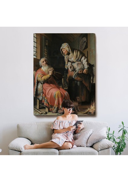 Rembrandt - Tobit ve Anna Çocuk Ile Birlikte TABLO-7439