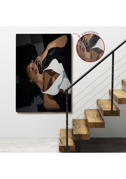 Afrikalı Güzel Kadın TABLOSU-7502 fırsatları