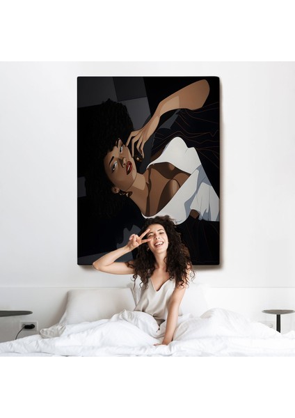 Afrikalı Güzel Kadın TABLOSU-7502