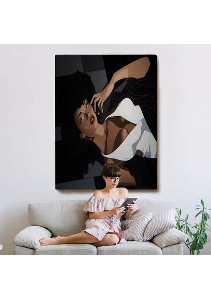 Afrikalı Güzel Kadın TABLOSU-7502